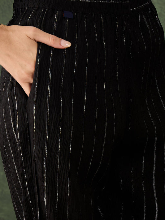 Samara Women's Office, Festive Wear Silk Blend Straight Kurta & Pant, Co-ord Set - FitVibe Fashion