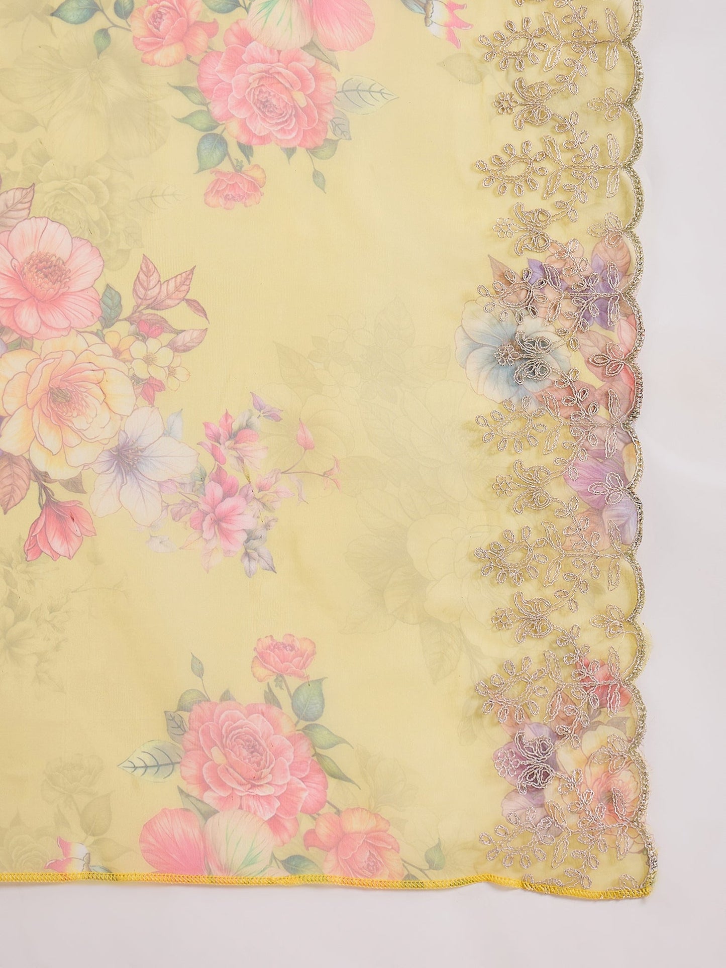 Suhani Yellow Silk Blend Women Ethnic Suit Sets - FitVibe Fashion