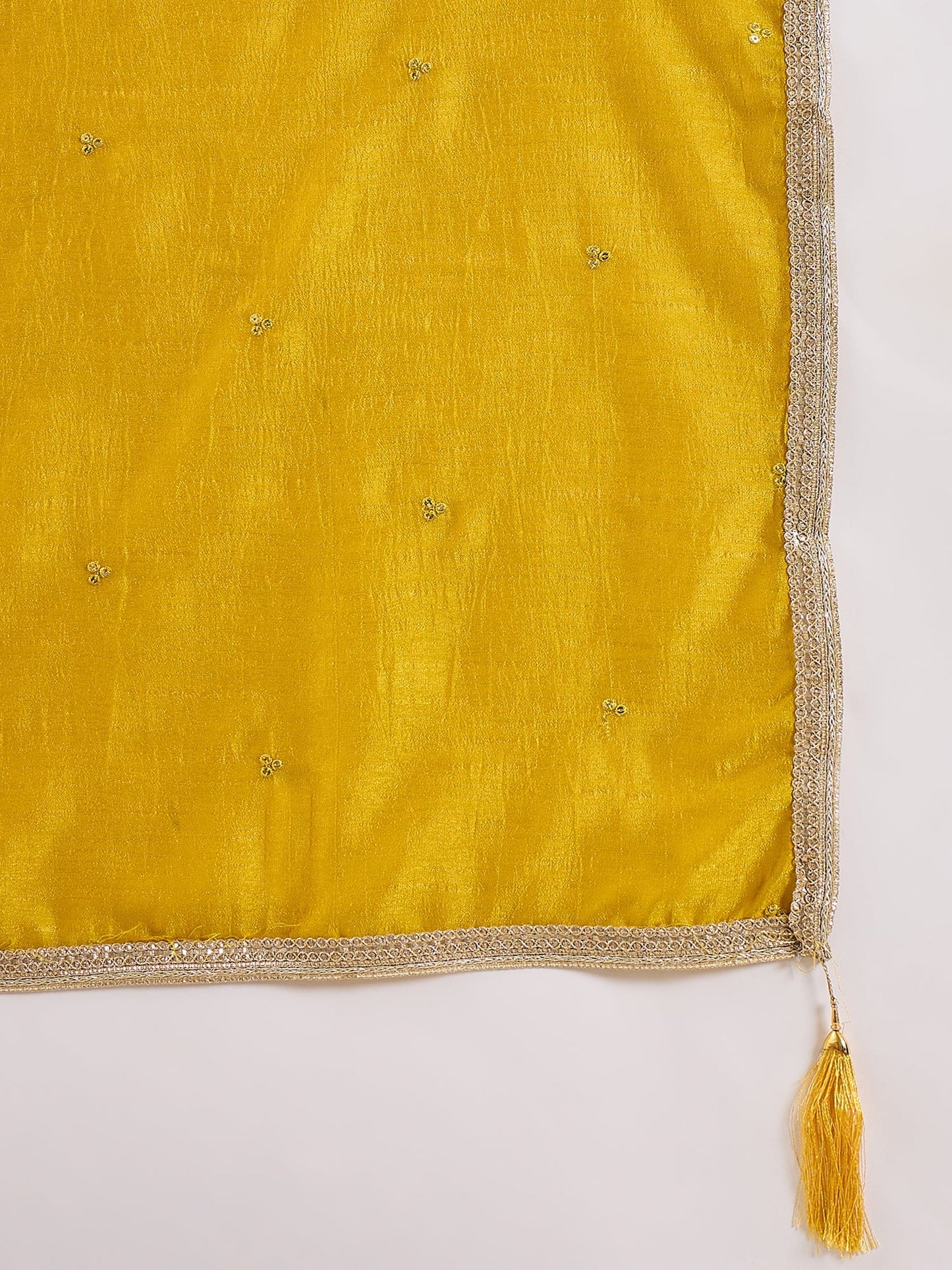 Myra Yellow Silk Blend Embroidered Anarkali Set - FitVibe Fashion