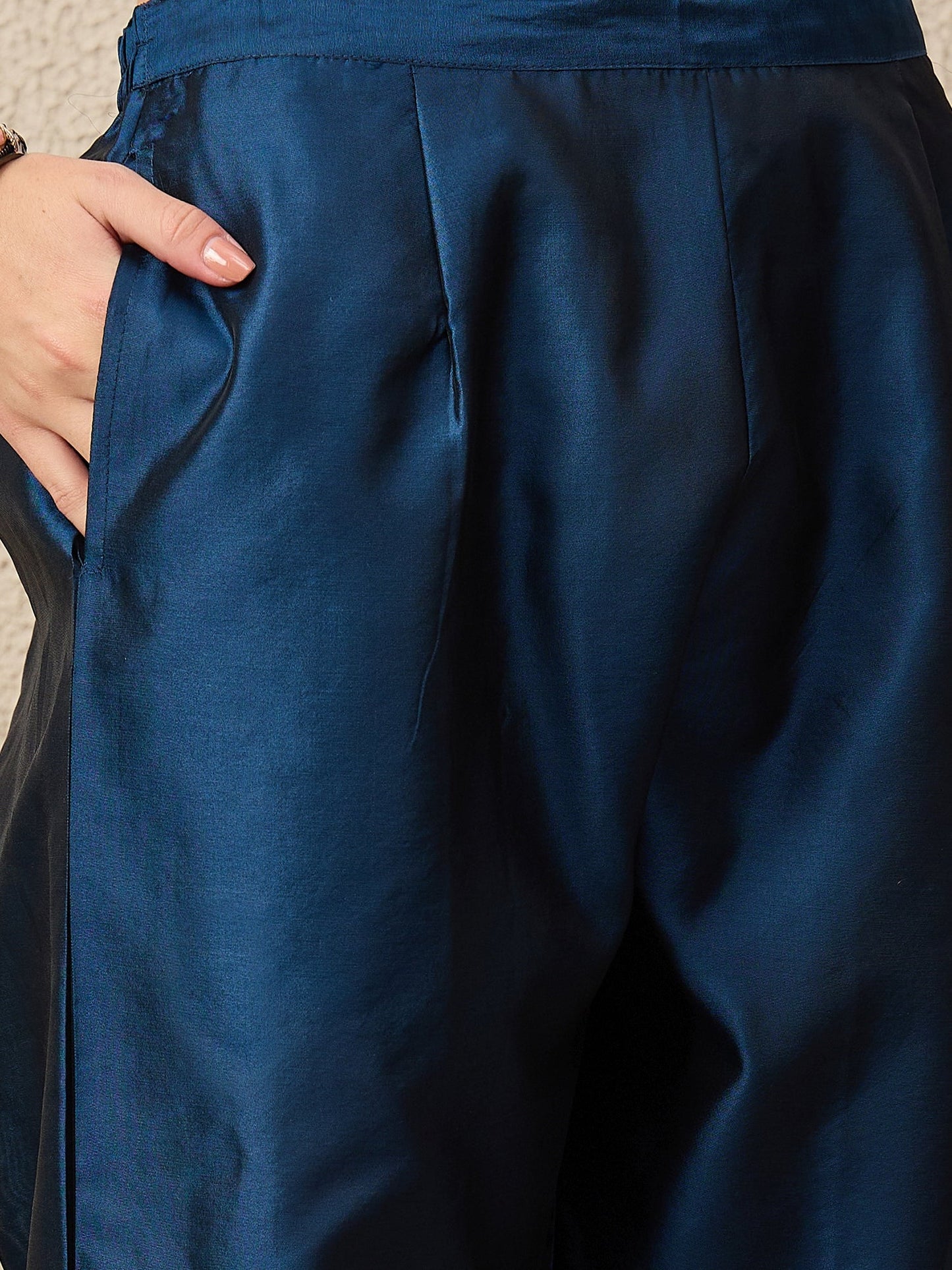 Malika Premium Kurta Set with Bottom and Dupatta Zari Work Comfortable Stylish - FitVibe Fashion