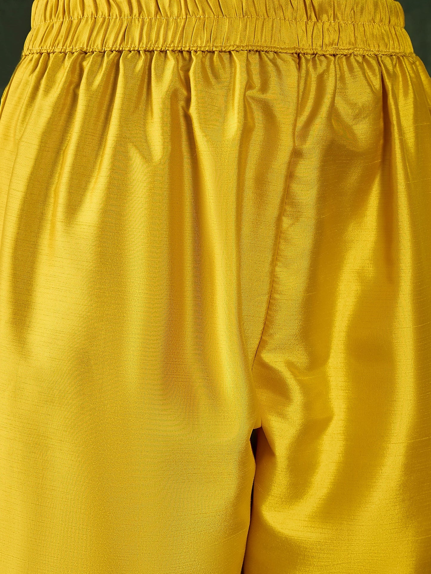 Saumya Women's Embroidered Silk Blend Calf Length Straight Kurta Trouser with Dupatta Set - FitVibe Fashion