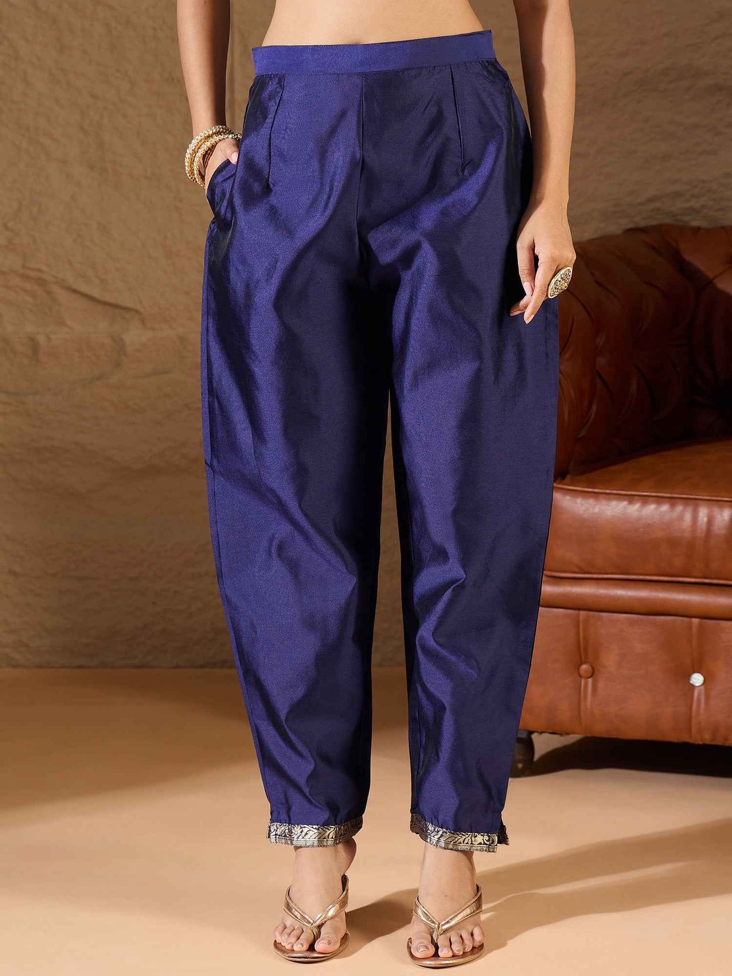 Aangan Ethnic Kurta with Trousers & Dupatta Set