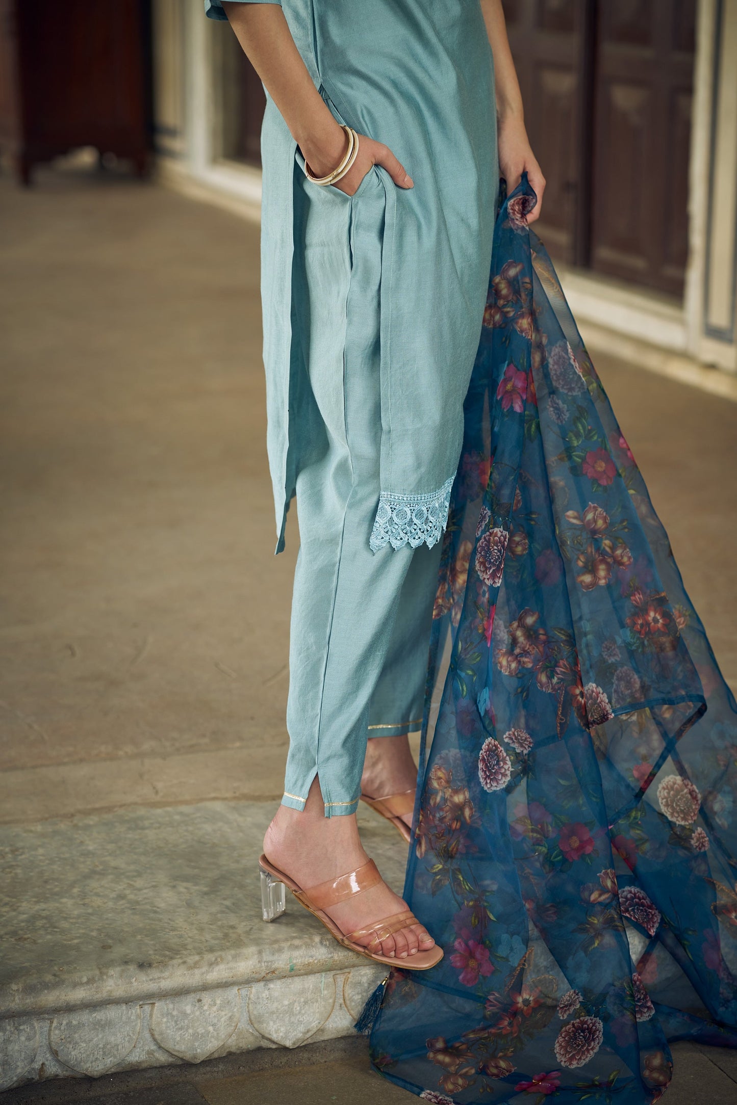 Vedika Women Kurta and Pant Sets Viscose Rayon Fabric - FitVibe Fashion