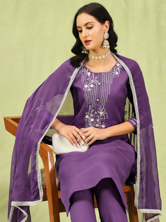 Shanti Women Kurta and Pant Sets Cotton Blend Fabric - FitVibe Fashion