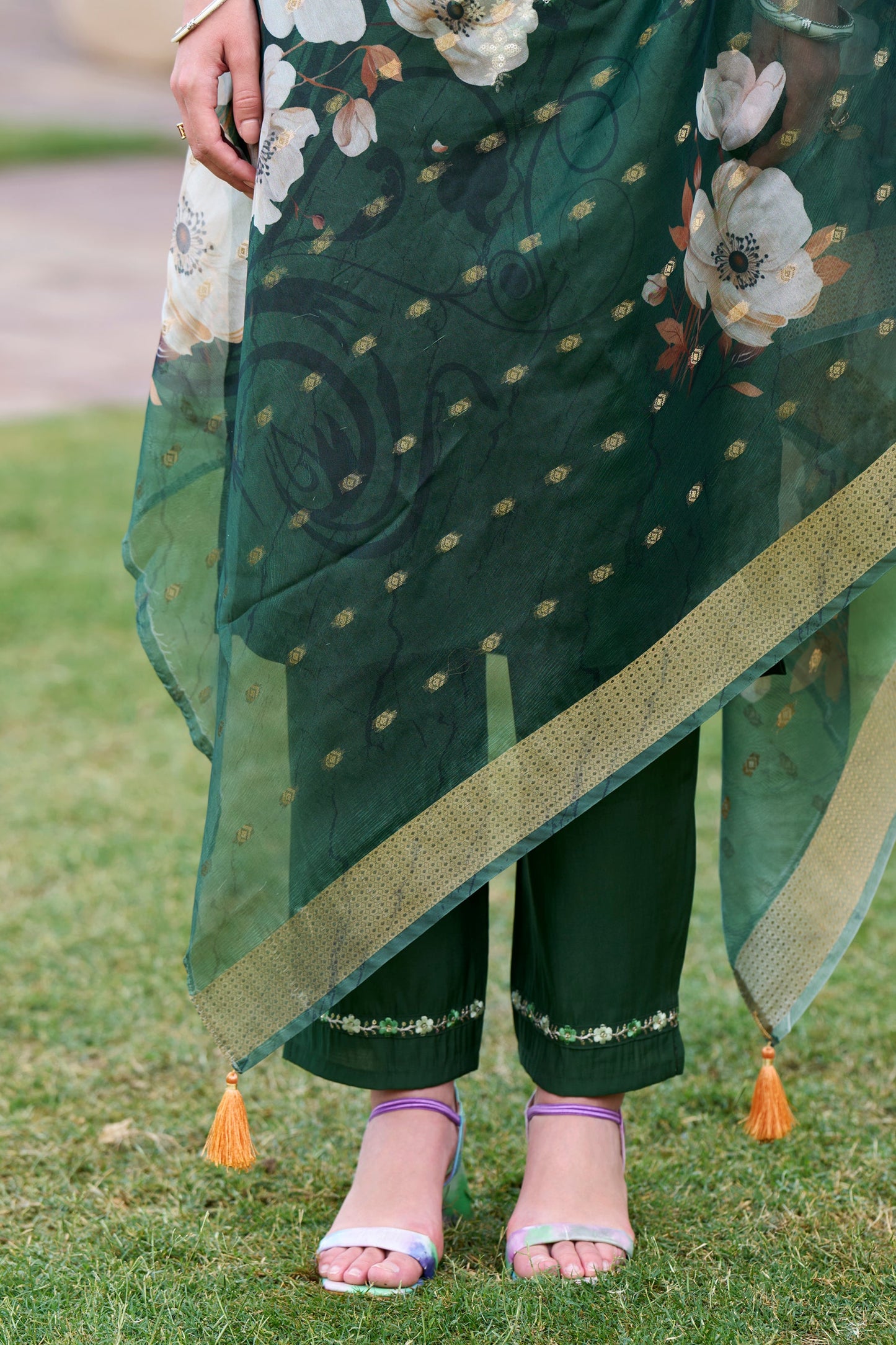 Sitara Women Kurta and Pant Sets Viscos Roman Silk Fabric - FitVibe Fashion