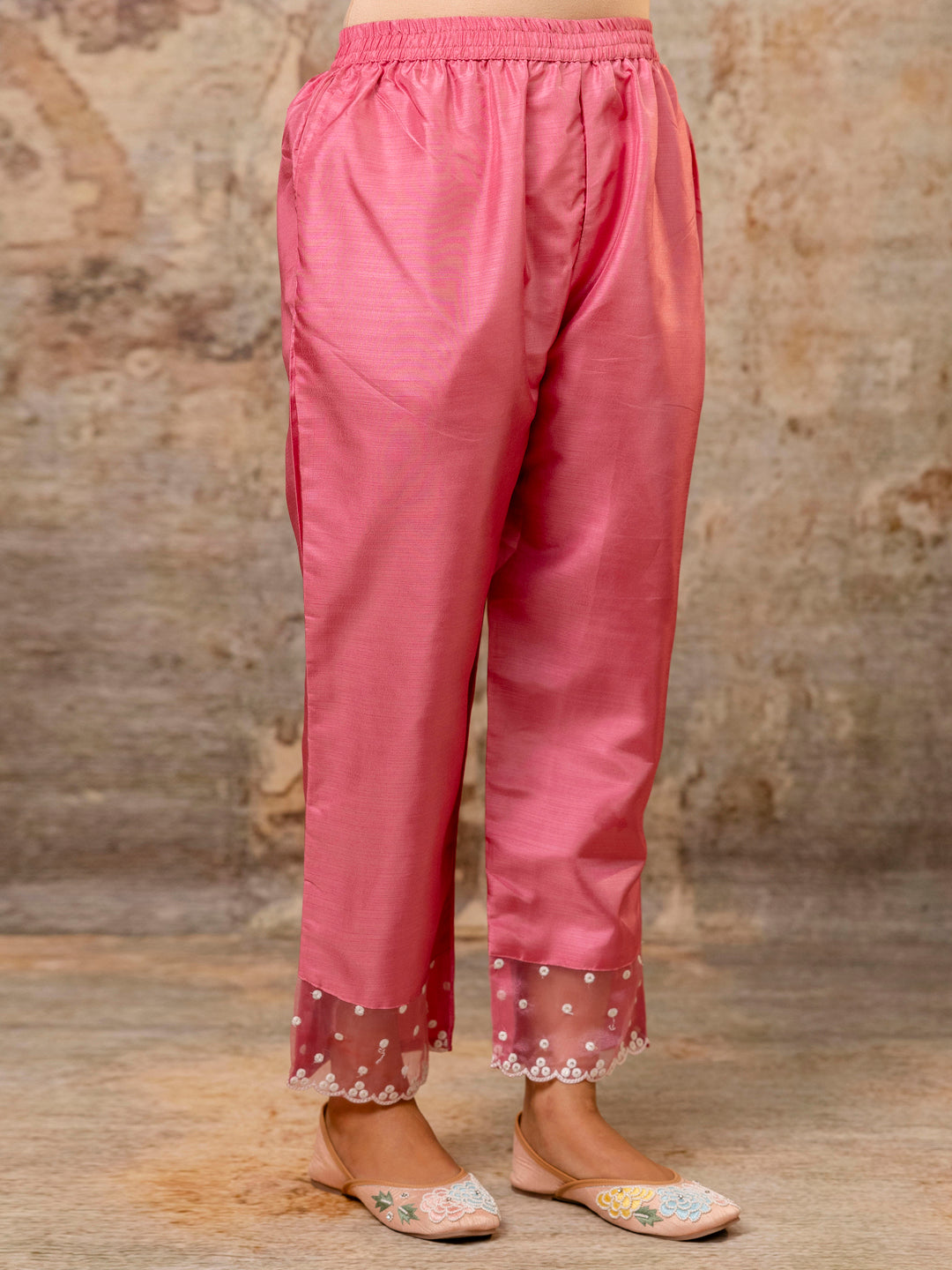 Women Kurta and Pant Sets Silk Blend Fabric - FitVibe Fashion