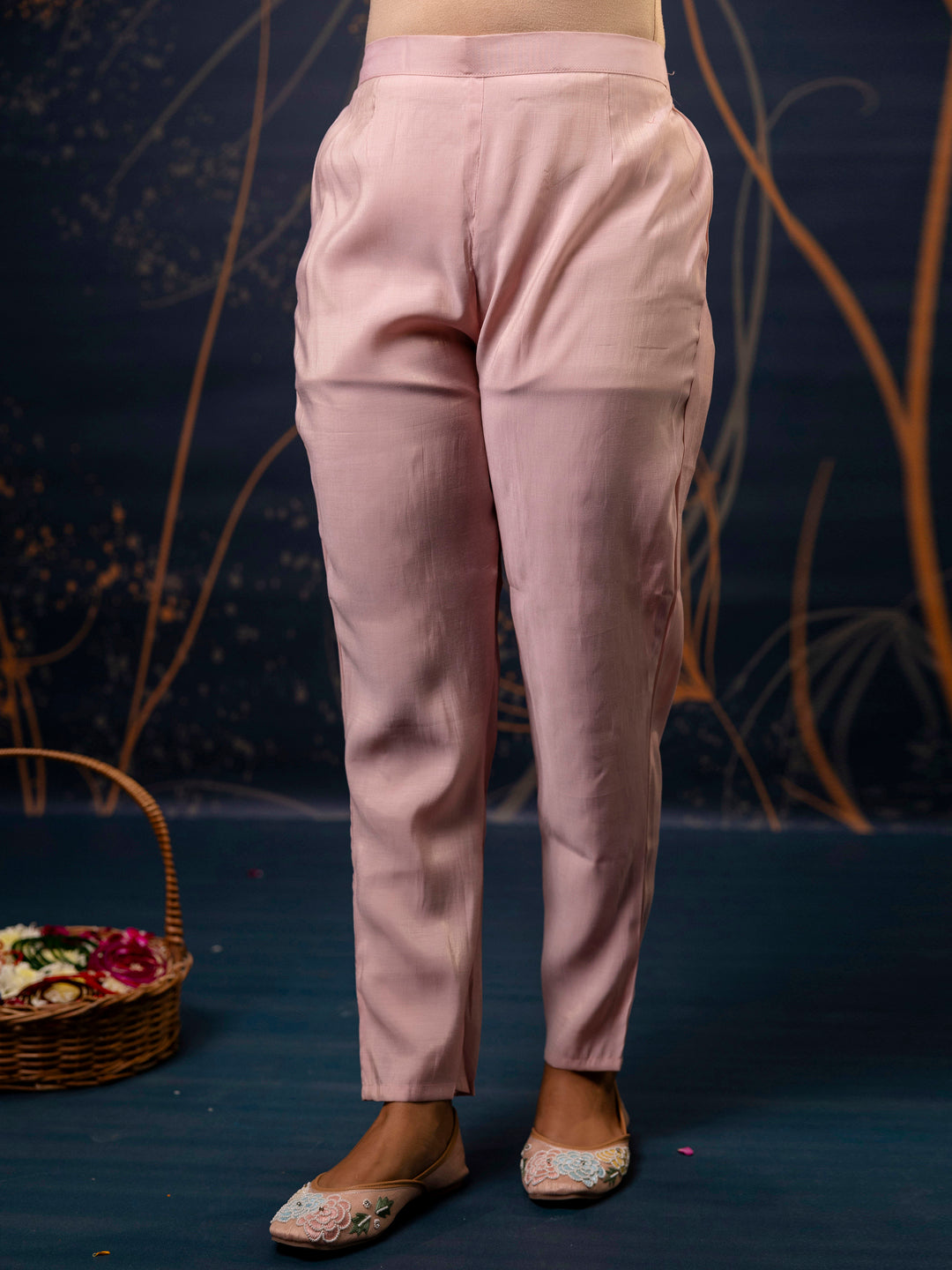 Women Kurta and Pant Sets Simar Silk fabric - FitVibe Fashion