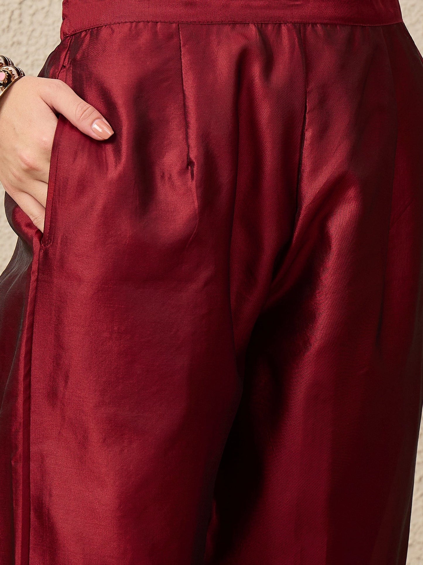 Divyaa Elegant Cotton Silk Kurta Set with Zari Work Ready to Wear Ethnic Outfit for Women - FitVibe Fashion