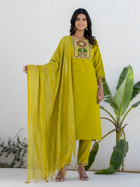 Meher Women Kurta and Trousers Pant Sets Cotton Blend - FitVibe Fashion