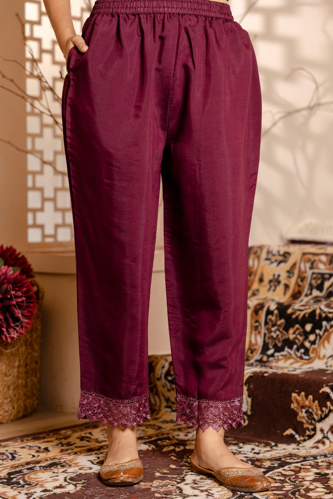 Siddhi Women Kurta and Pant Sets Viscose Roman Silk Fabric - FitVibe Fashion