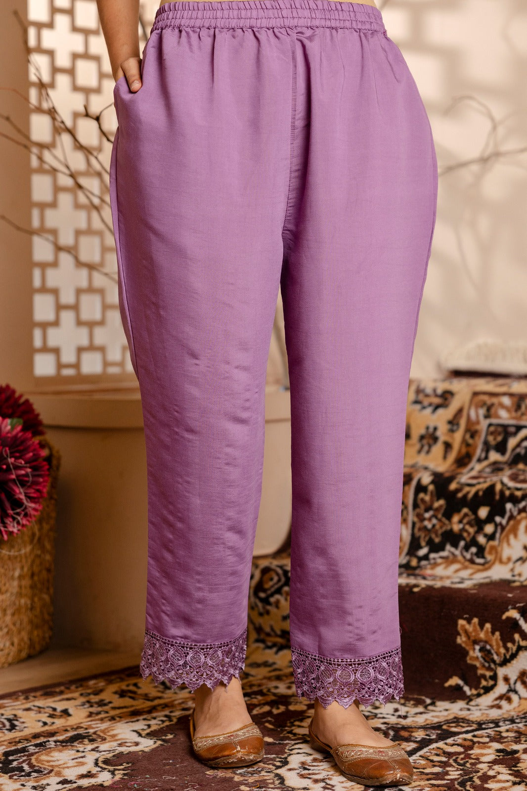 Rupa Women Kurta and Pant Sets Viscose Roman Silk Fabric - FitVibe Fashion