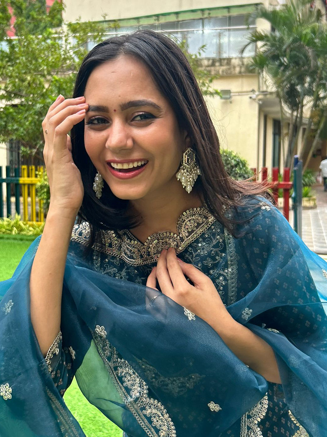 Shagun Women Kurta and Pant Sets Muslin Print Fabric - FitVibe Fashion