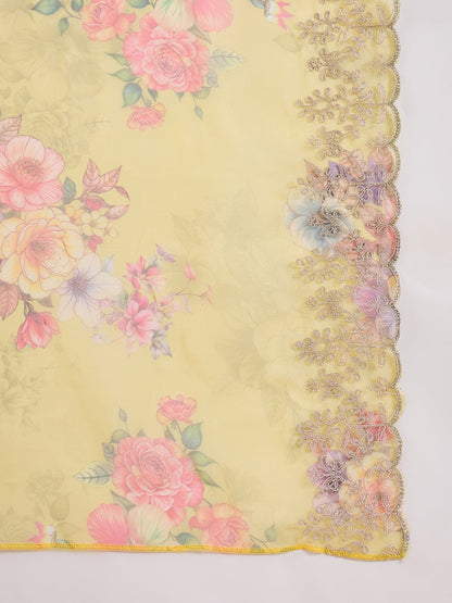 Suhani Yellow Silk Blend Women Ethnic Suit Sets - FitVibe Fashion