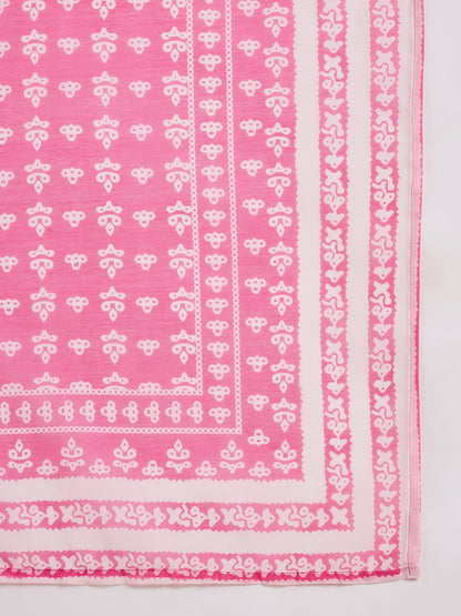 Ruhi Embroidery Design Silk Blend Straight Kurta With Trouser & Dupatta - FitVibe Fashion