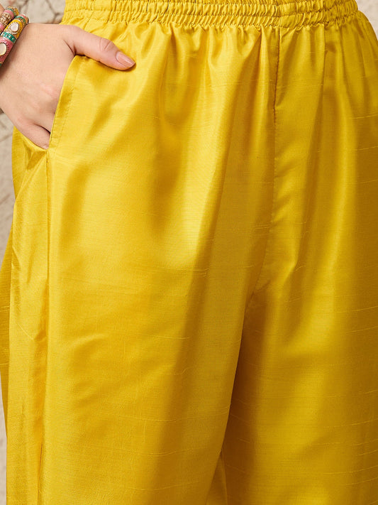 Lavanya Cotton Silk Kurta Set Elegant Embroidered Ready to Wear Outfit with Dupatta - FitVibe Fashion