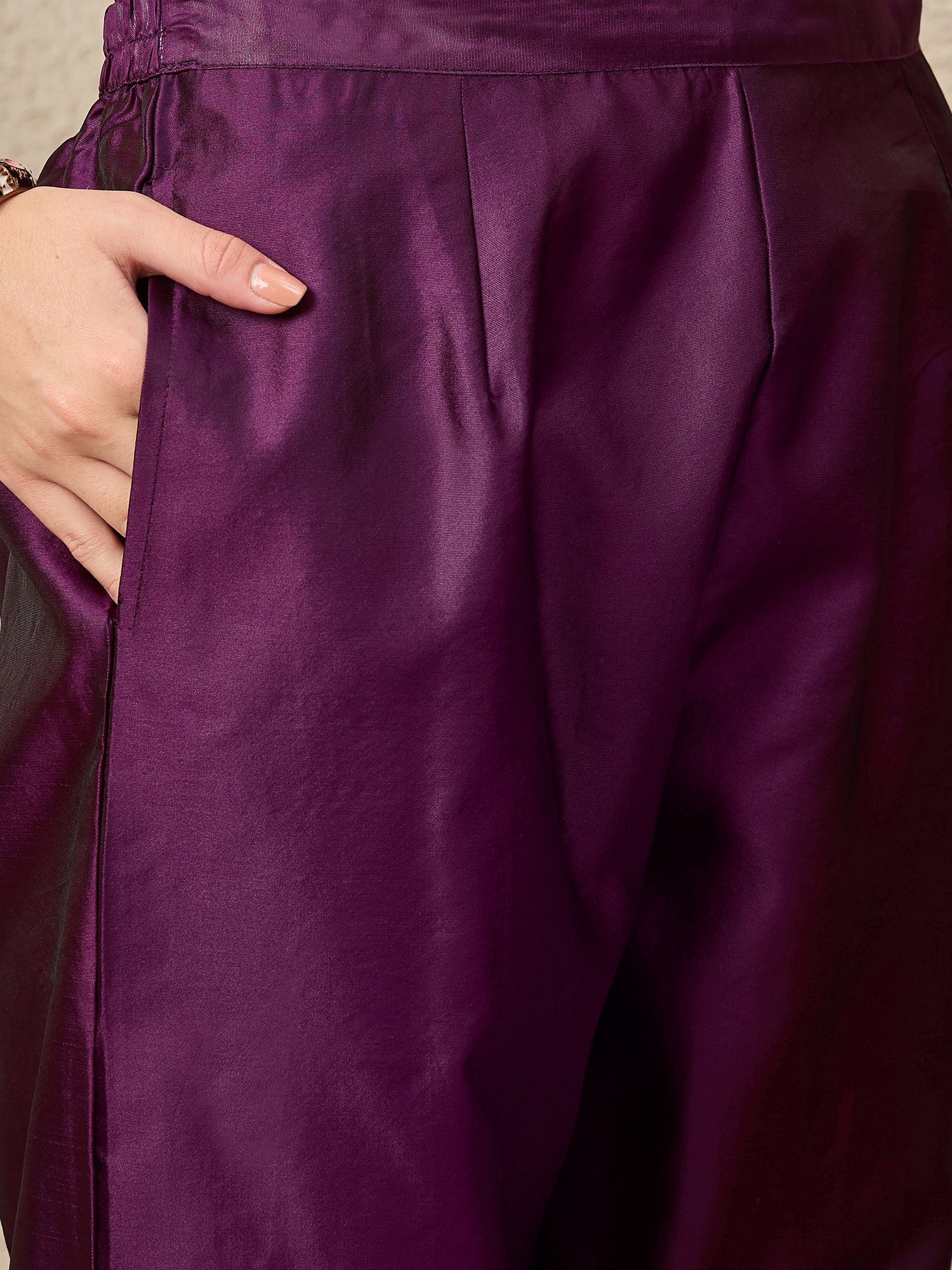 Malika Premium Kurta Set with Bottom and Dupatta Zari Work Comfortable Stylish - FitVibe Fashion