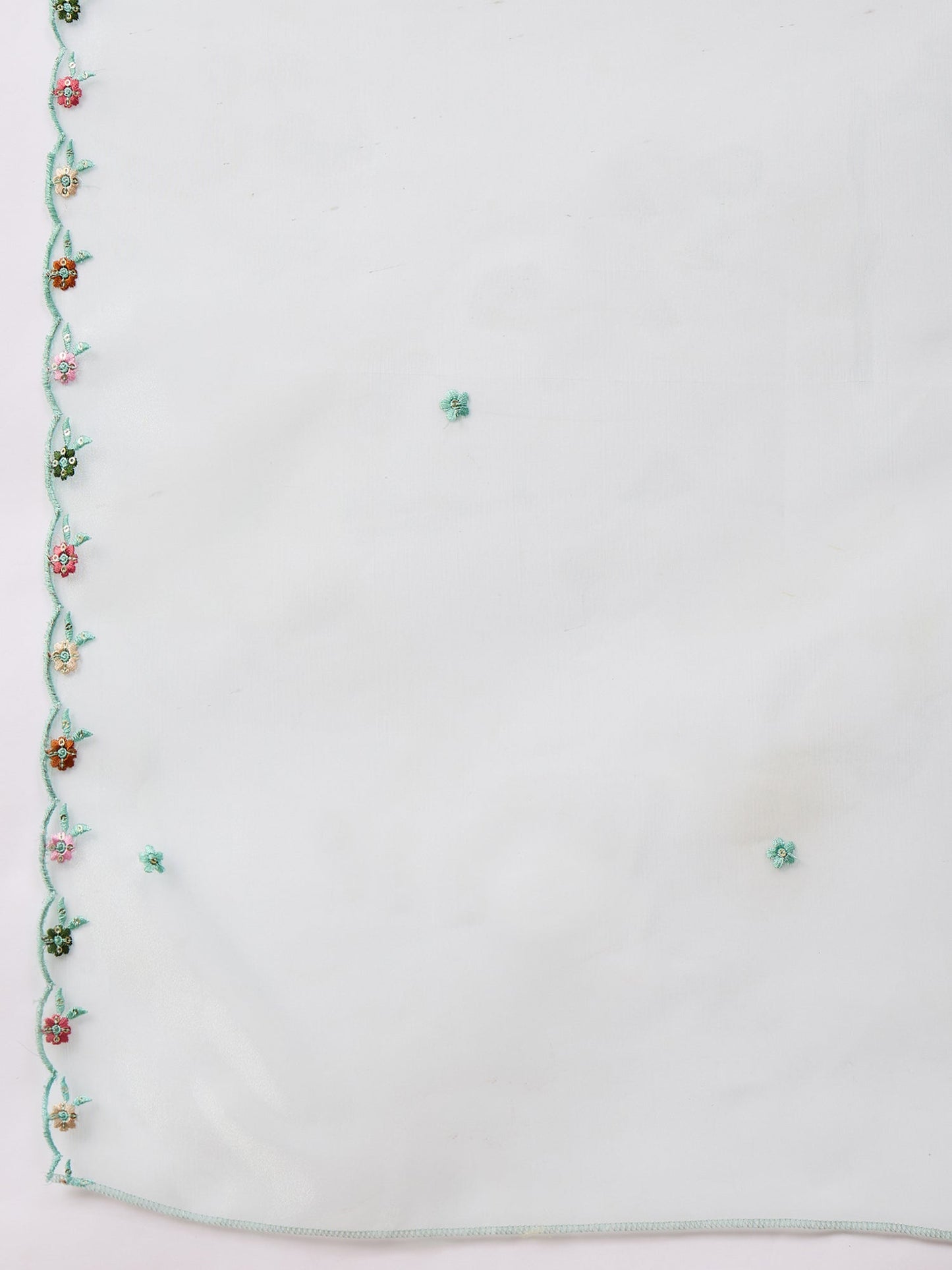 Rajvadi Sea-green Women Silk Blend Kurta and Trousers Pant Set - FitVibe Fashion