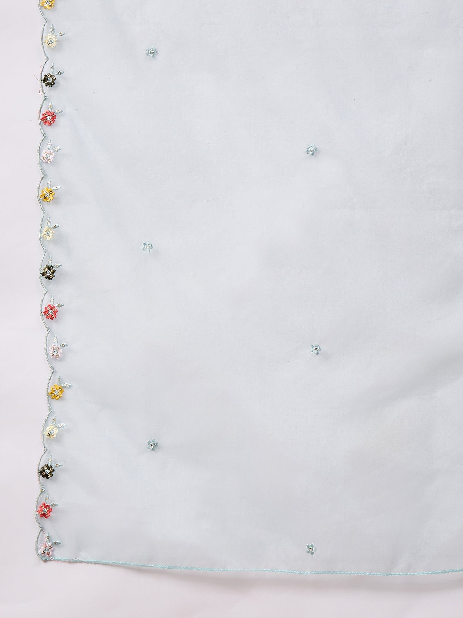 Noor-e-Nazaara Sky Women Silk Blend Kurta and Trousers Pant Set - FitVibe Fashion