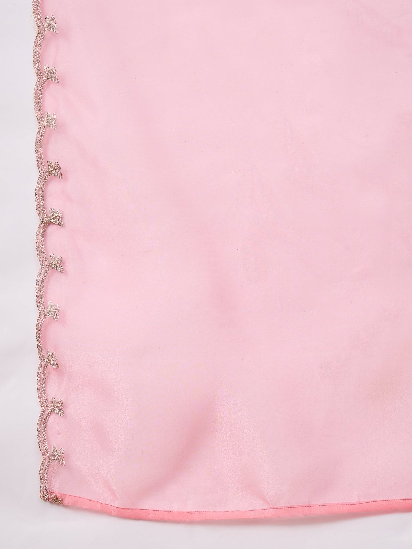 Saanwari Peach Silk Blend Calf Length Embroidered Straight Suit Set - FitVibe Fashion