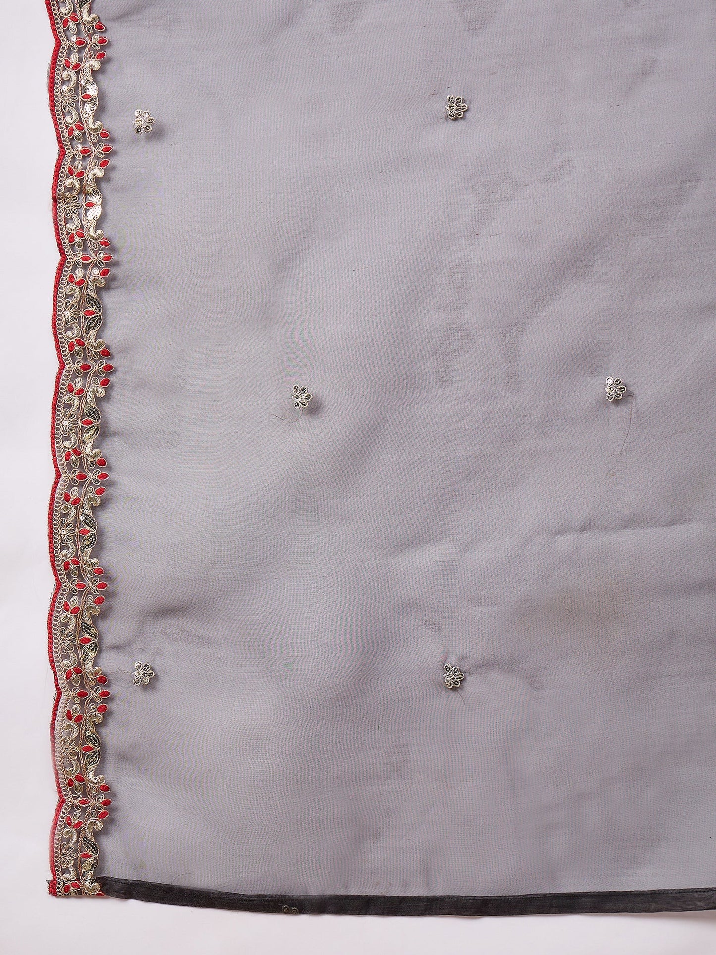 RangRiti Black Yoke Design Silk Blend Straight Suit With Dupatta - FitVibe Fashion