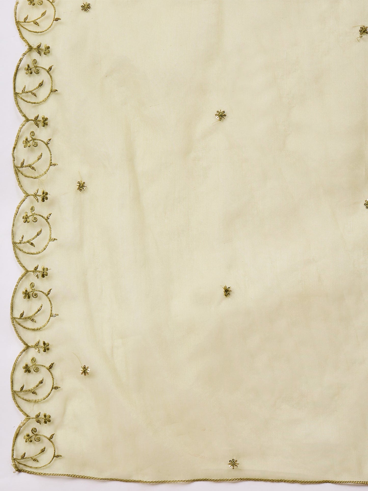 Nayika Mehndi Women Silk Blend Kurta and Trousers Pant Set - FitVibe Fashion