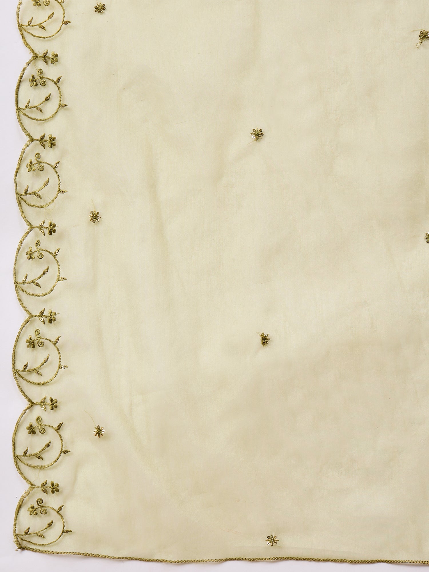 Nayika Mehndi Women Silk Blend Kurta and Trousers Pant Set - FitVibe Fashion