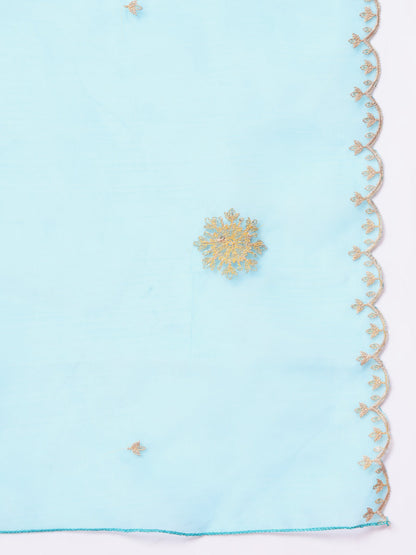 Nazm Women Kurta and Trousers Pant Set Silk Blend - FitVibe Fashion