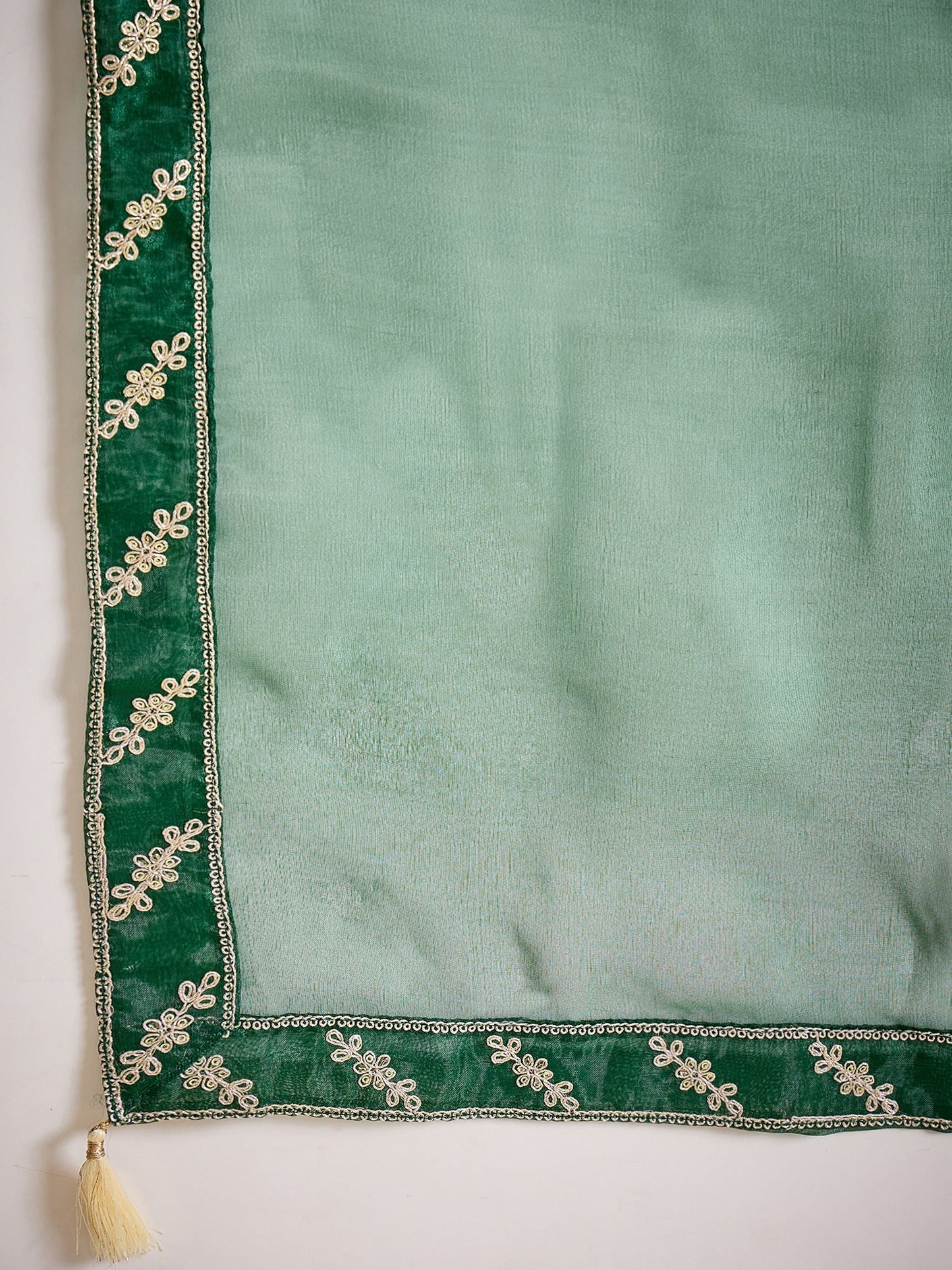 Saumya Women's Embroidered Silk Blend Calf Length Straight Kurta Trouser with Dupatta Set - FitVibe Fashion