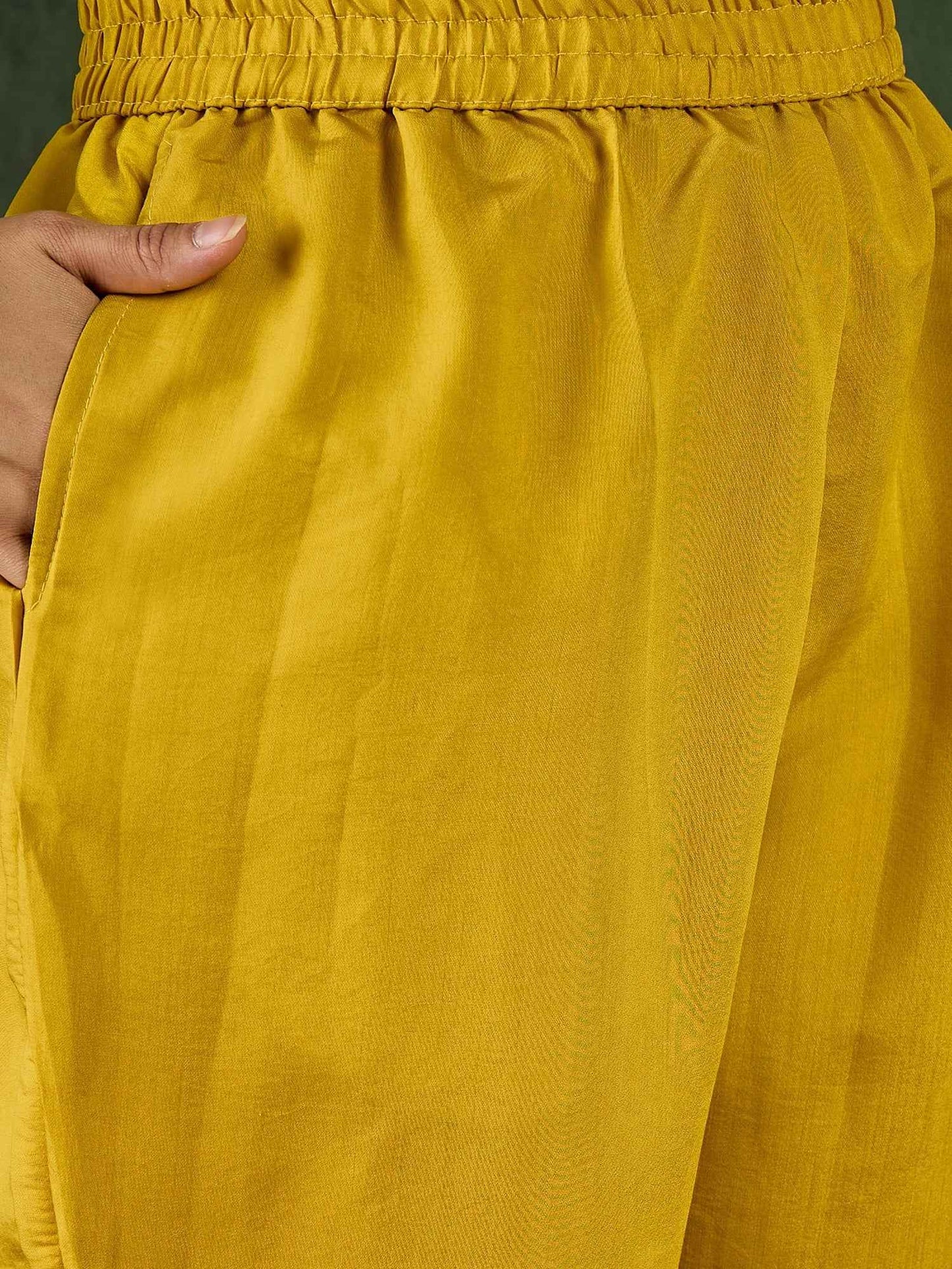 Aarika Women Kurta and Pant Sets Viscose Roman Silk Fabric