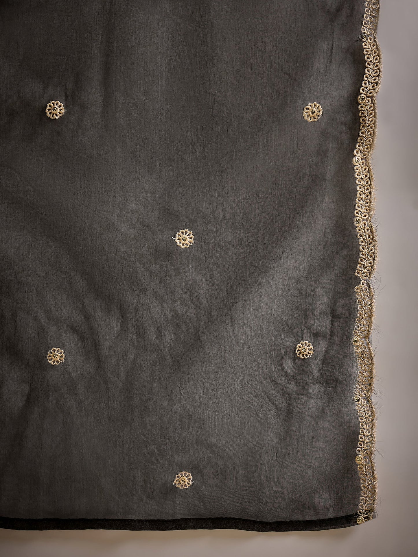 Zarika Women's Embroidered Silk Blend Calf Length Straight Kurta with Palazzo & Dupatta Set - FitVibe Fashion