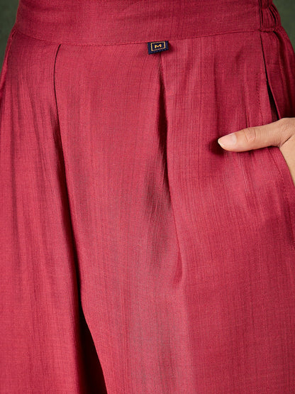 Zarika Women Kurta and Pant Dupatta Sets Viscose Rayon Fabrics with Embroidery Handwork - FitVibe Fashion