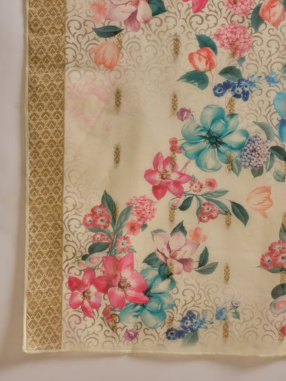 Varnam Women Silk Blend Kurta Pant Dupatta Set - FitVibe Fashion