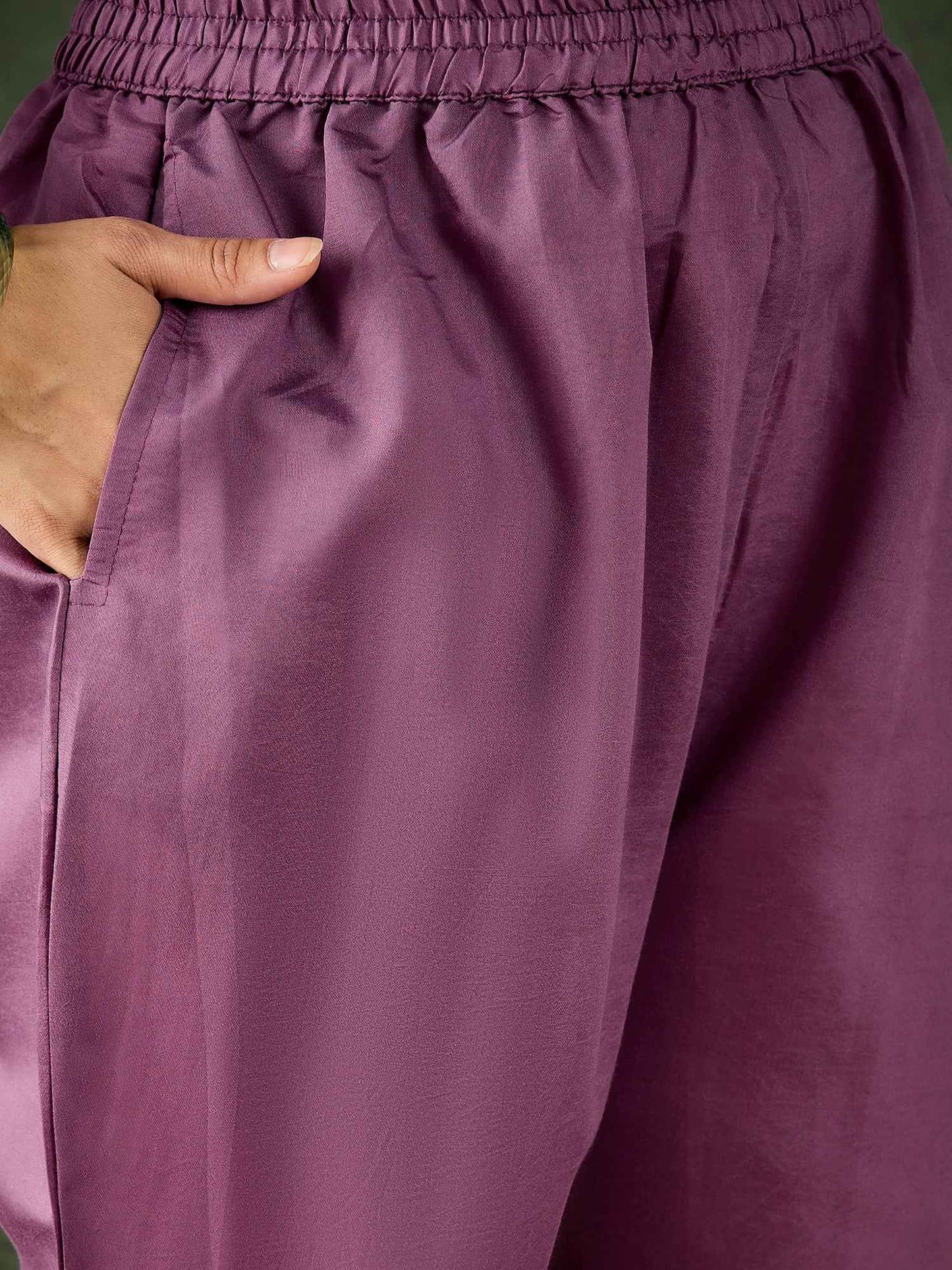 Aarika Women Kurta and Pant Sets Viscose Roman Silk Fabric