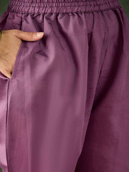 Aarika Women Kurta and Pant Sets Viscose Roman Silk Fabric