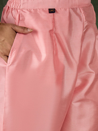 Riwaayat Women Kurta and Pant Dupatta Sets Silk Blend Fabrics with Embroidery - FitVibe Fashion