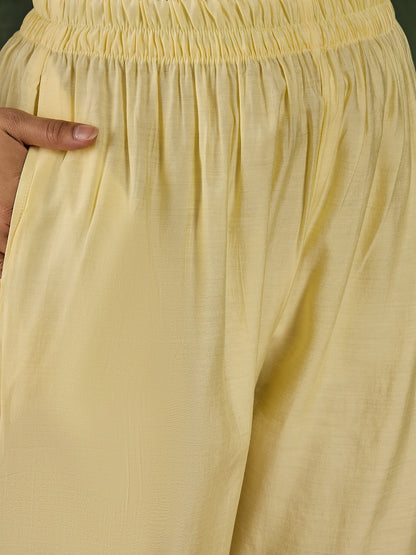 Kritika Silk Blend Women Embroidered Kurta And Pant Set With Dupatta - FitVibe Fashion