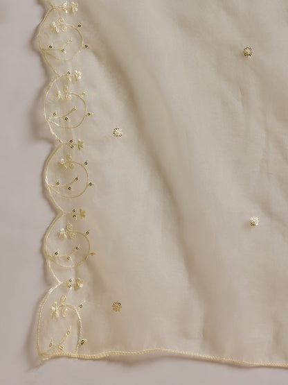 Kritika Silk Blend Women Embroidered Kurta And Pant Set With Dupatta - FitVibe Fashion