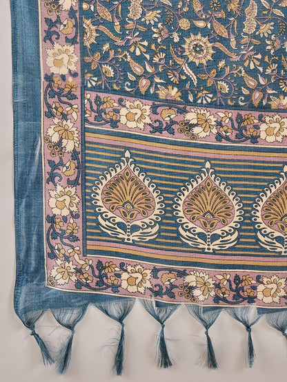 Sanskruta Women's Embroidered Cotton Kurta Pant Set with Dupatta - FitVibe Fashion