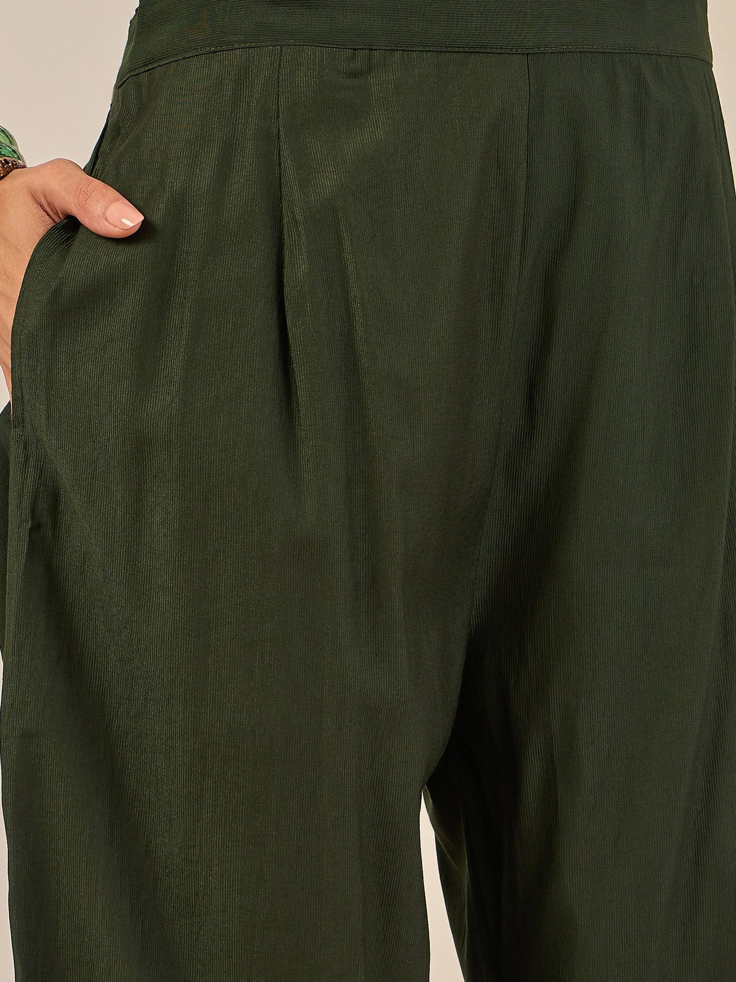 Tara Women’s Viscose Rayon Kurta Pant Set Embroidered Ethnic Wear with Organza Dupatta - FitVibe Fashion