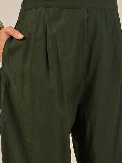 Tara Women’s Viscose Rayon Kurta Pant Set Embroidered Ethnic Wear with Organza Dupatta - FitVibe Fashion