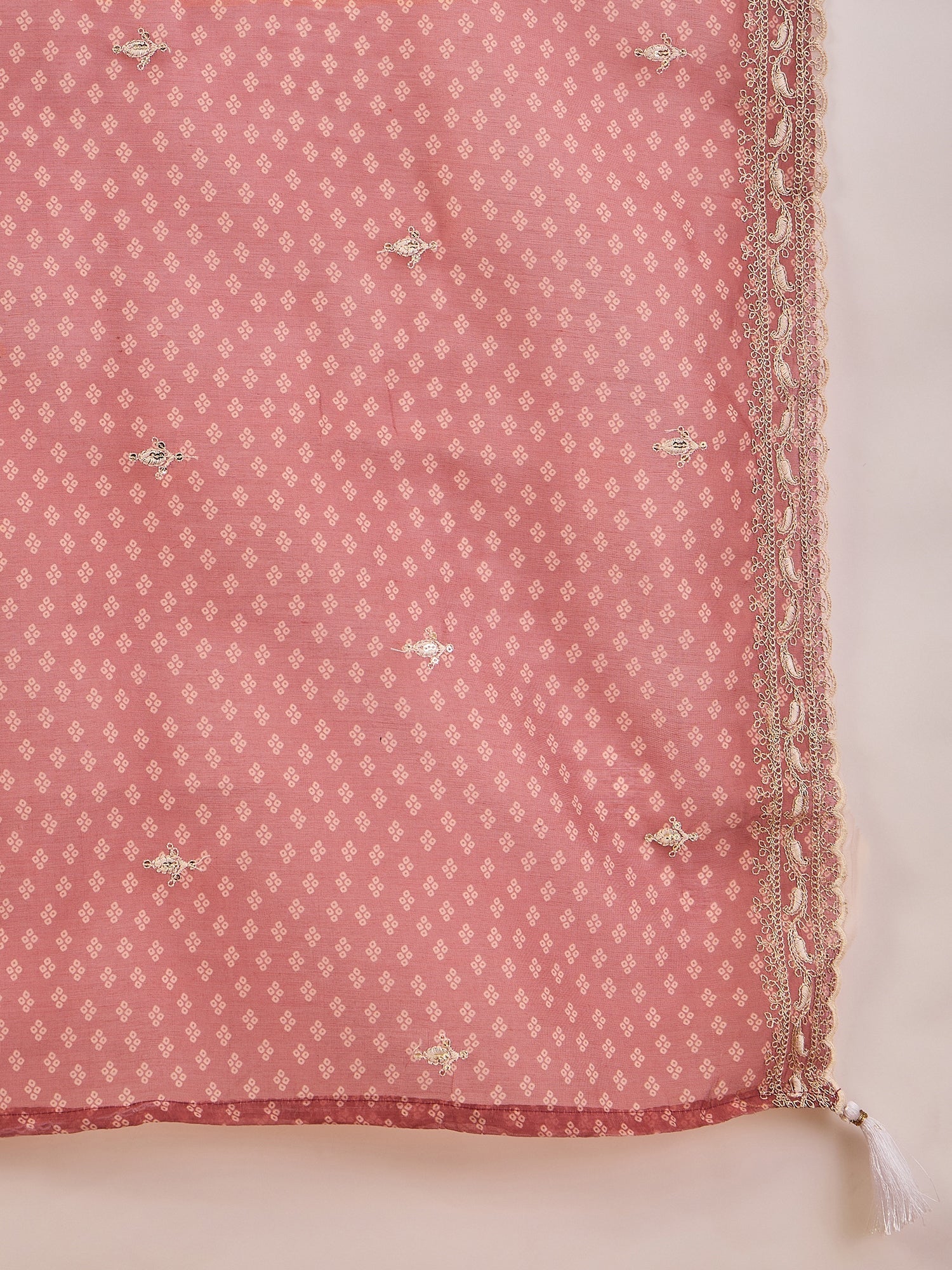 Janvi Peach Embroidered Silk Blend Straight Suit With Dupatta - FitVibe Fashion