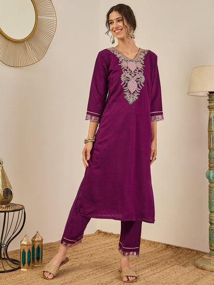 Yamini Women's Ready to Wear Viscose Rayon Silk Kurta Set Lightweight Soft Stylish Ethnic Outfit - FitVibe Fashion