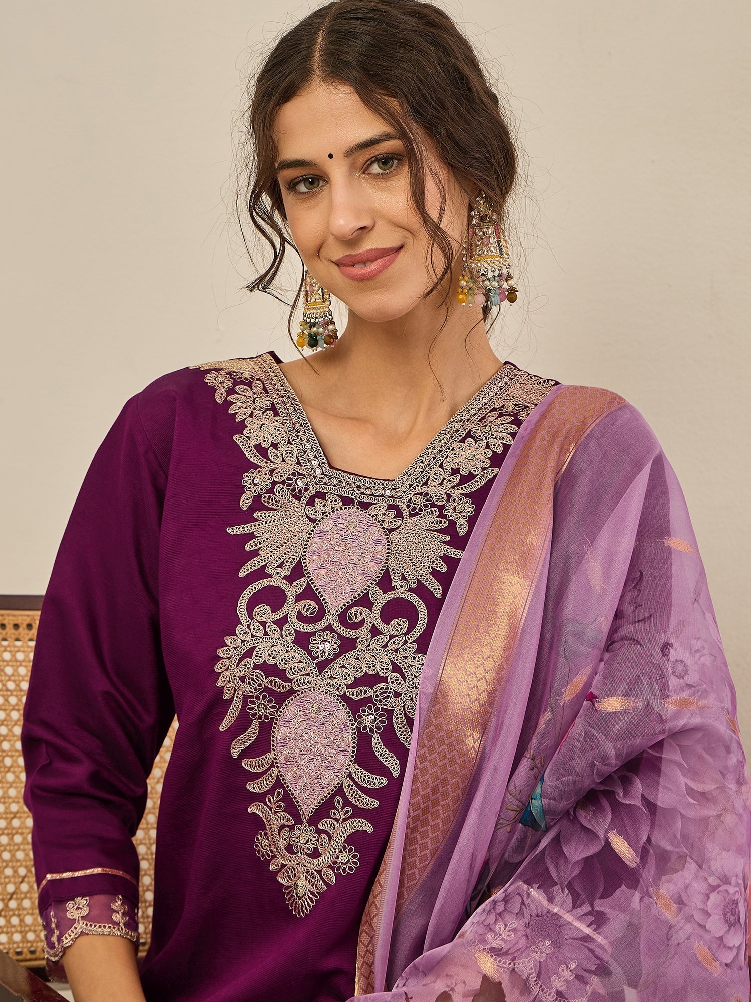 Yamini Women's Ready to Wear Viscose Rayon Silk Kurta Set Lightweight Soft Stylish Ethnic Outfit - FitVibe Fashion