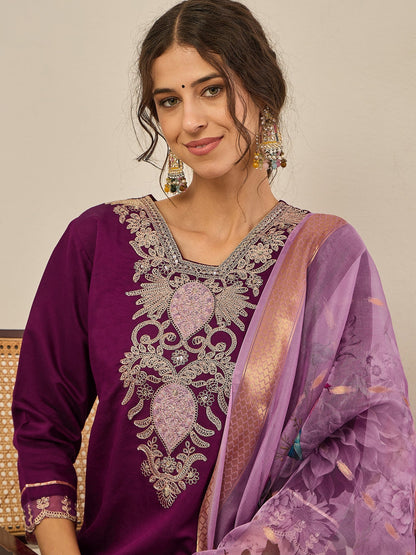 Yamini Women's Ready to Wear Viscose Rayon Silk Kurta Set Lightweight Soft Stylish Ethnic Outfit - FitVibe Fashion