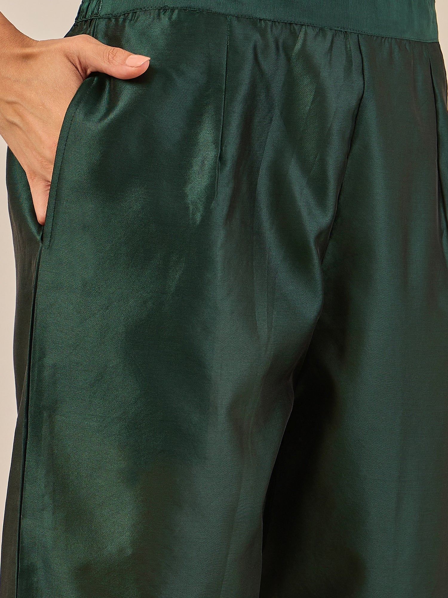 Divyaa Elegant Cotton Silk Kurta Set with Zari Work Ready to Wear Ethnic Outfit for Women - FitVibe Fashion