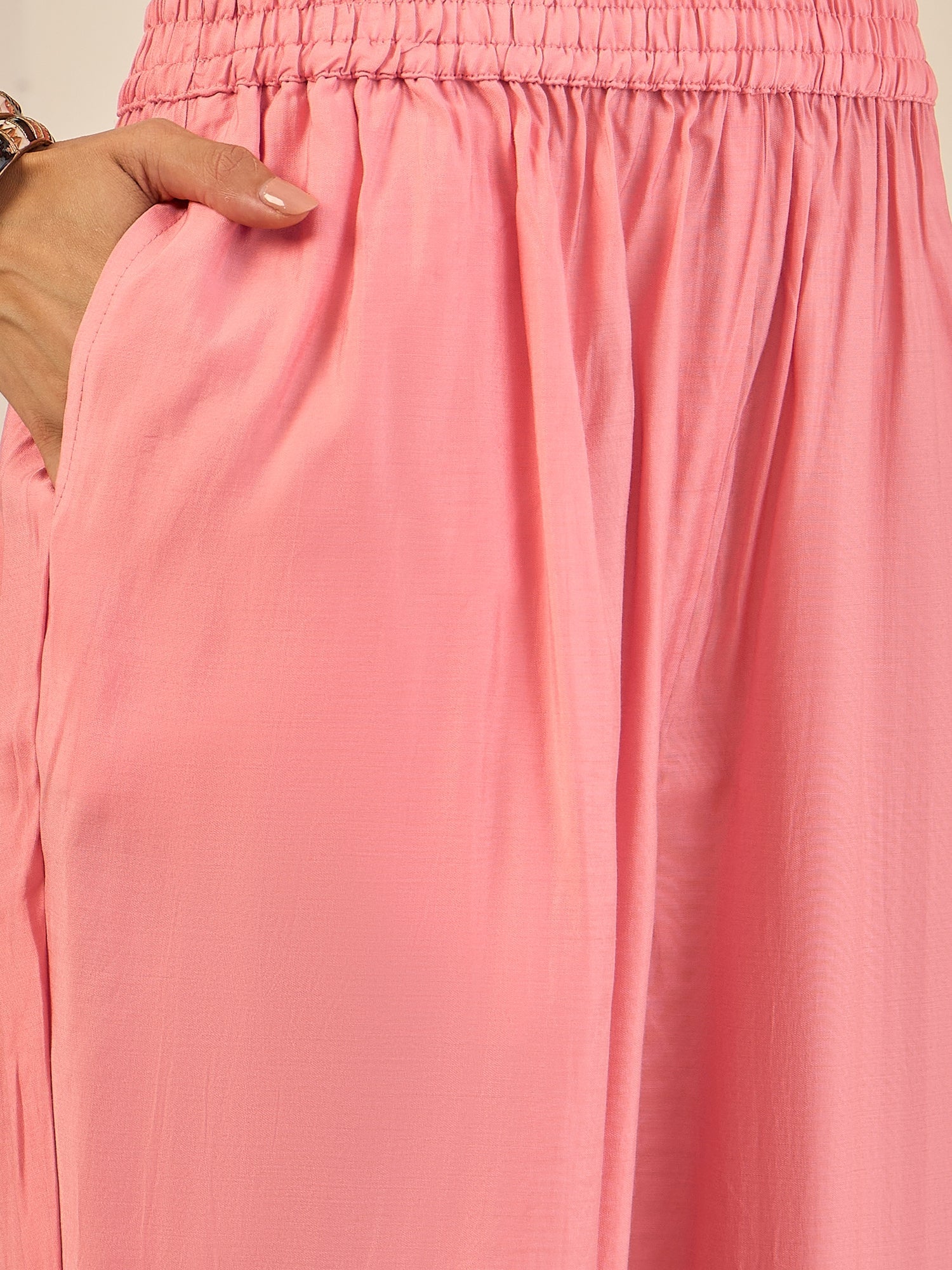 Swarnika Elegant Silk Blend Kurta Set with Chanderi Dupatta Ready to Wear Embroidered Party Wear Outfit - FitVibe Fashion