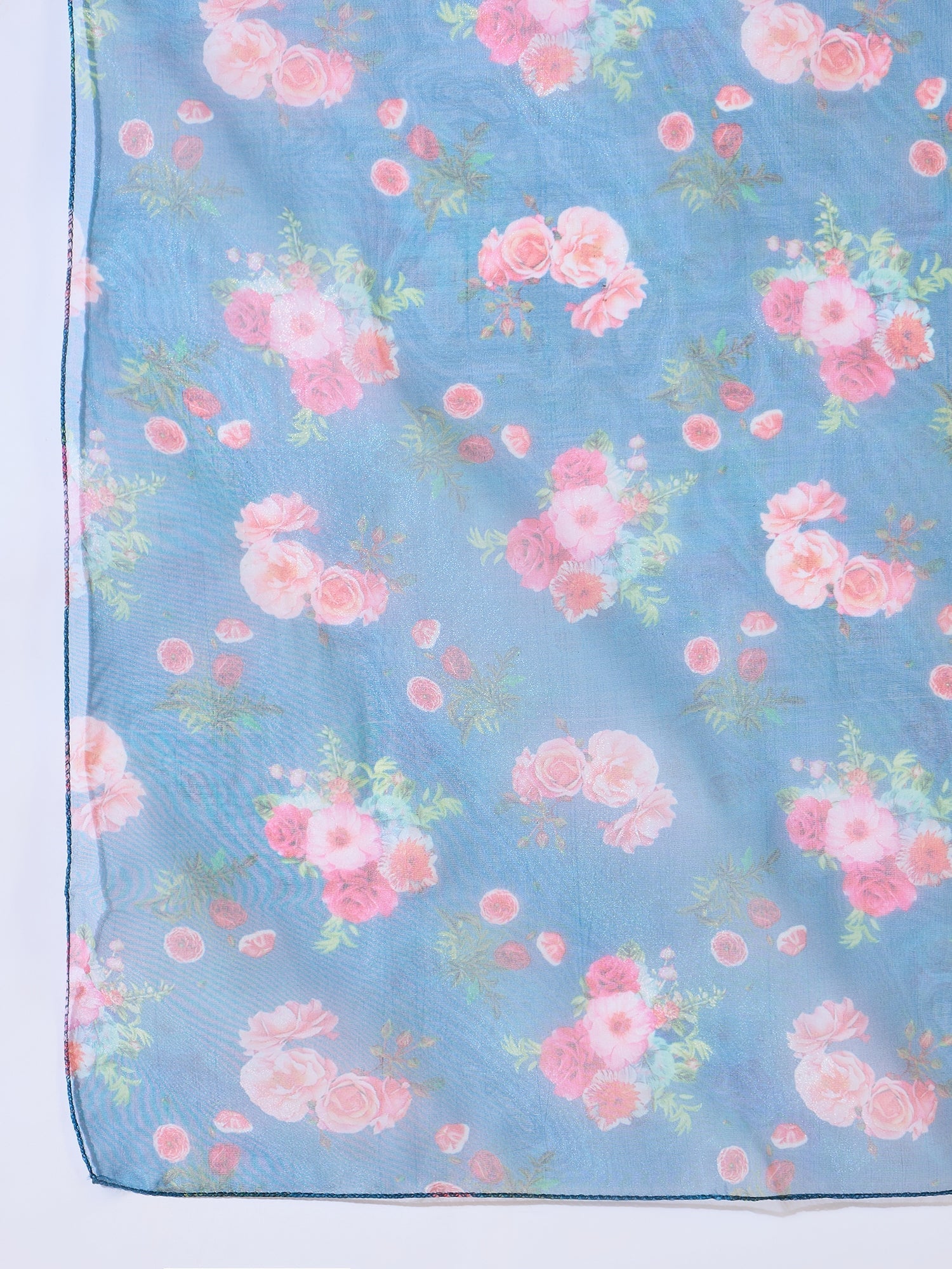 Neelangi Teal Women Kurta and Leggings Duppata Set Chanderi Modal Butti - FitVibe Fashion