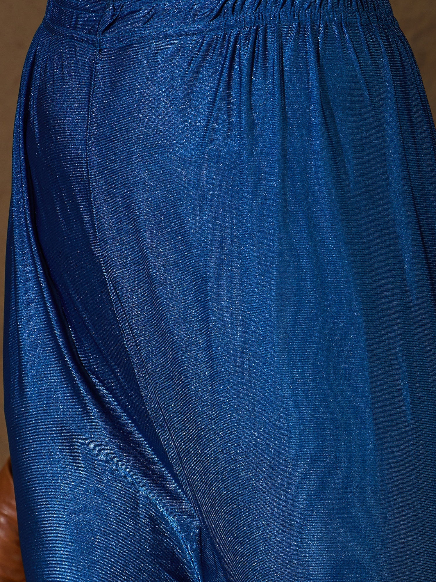 Neelangi Teal Women Kurta and Leggings Duppata Set Chanderi Modal Butti - FitVibe Fashion