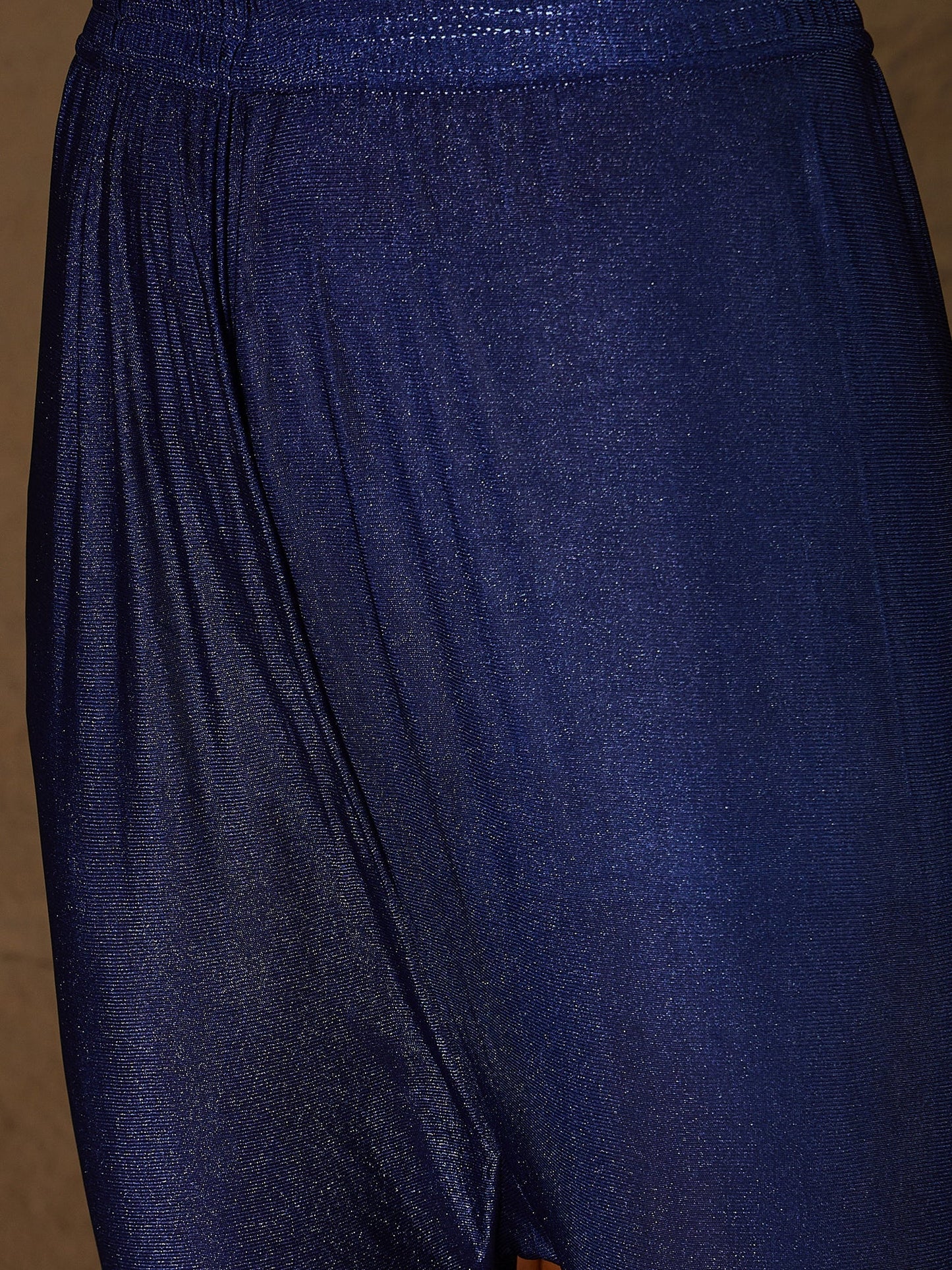 Neelangi Blue Women Kurta and Leggings Duppata Set Chanderi Modal Butti - FitVibe Fashion