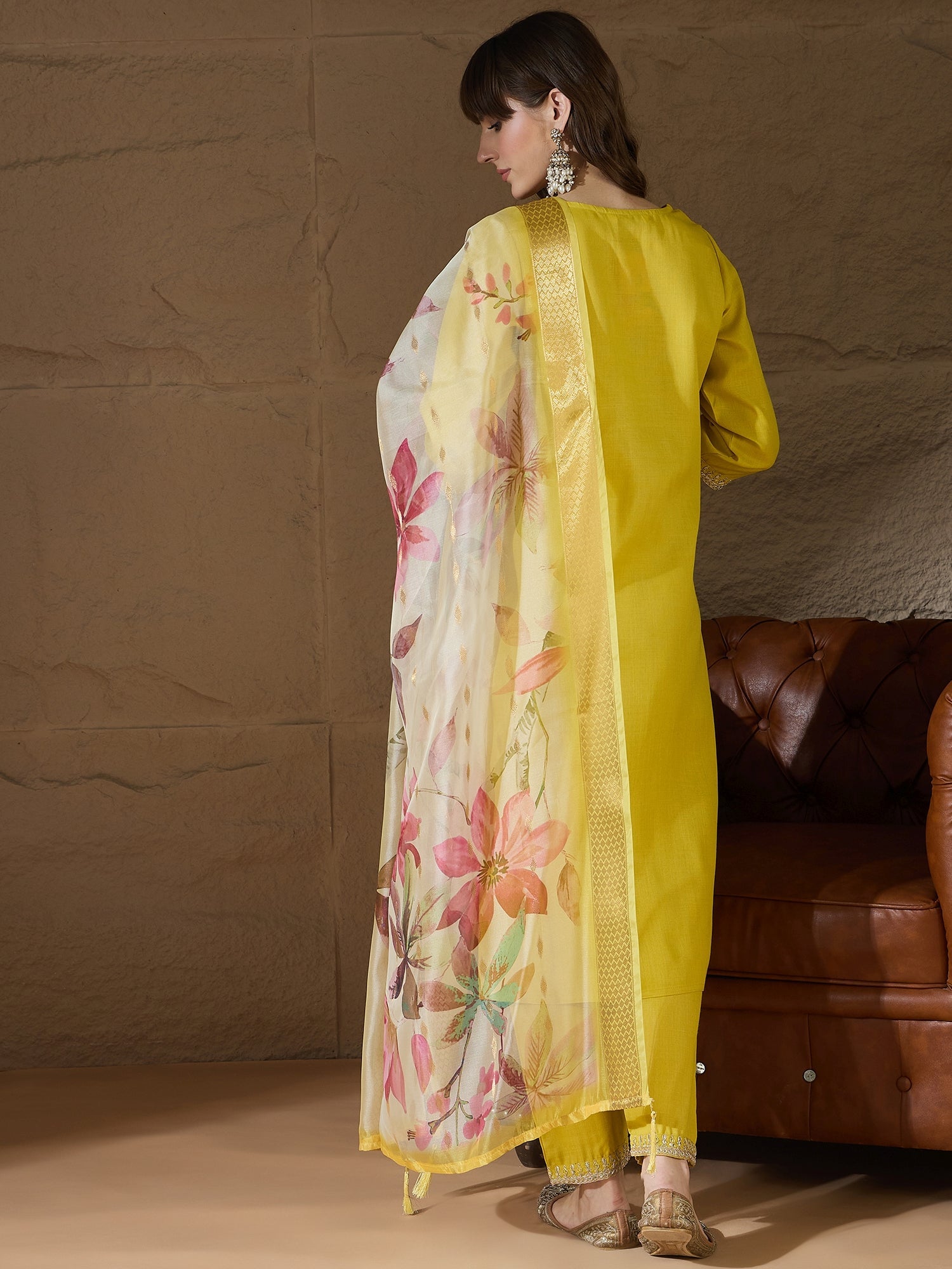 Nitya Women Kurta and Trousers Pant Sets Cotton Blend - FitVibe Fashion